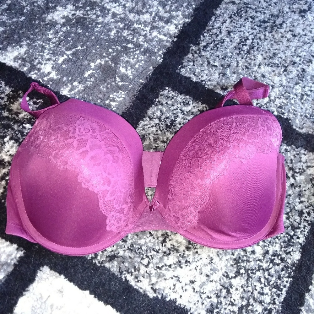Purple  bra